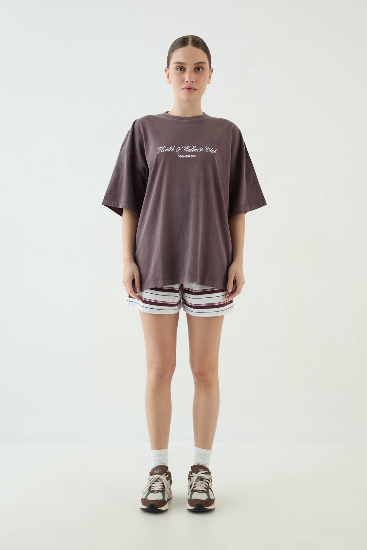 T-shirt Oversize Imprimé Club Santé Et Bien-être Dsgn Studio