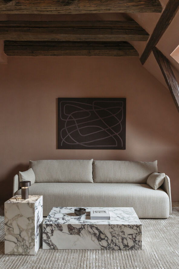 Audo Copenhagen Plinth Tall, Calacatta Viola Beige
