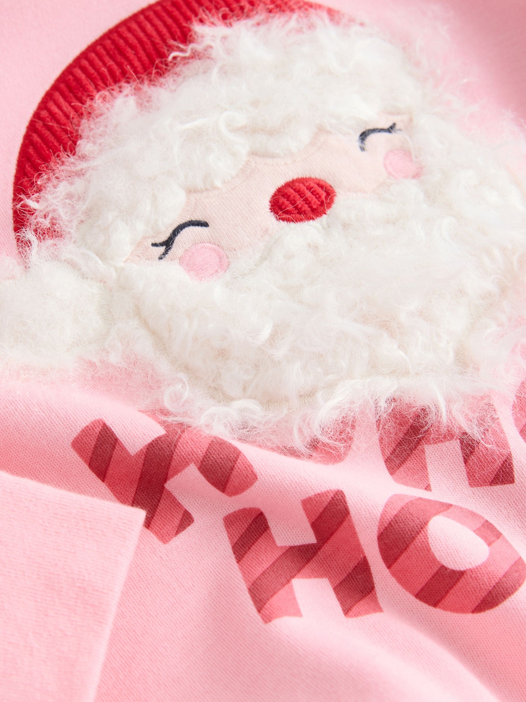 Roze kerstman - Kerstpyjama (9 mnd-16 jr)
