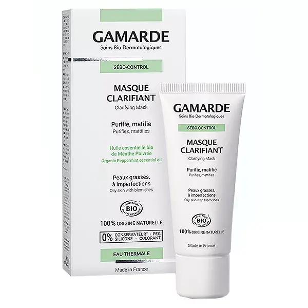 Máscara Clarificante Orgânica Gamarde Sebo-Control 40ml