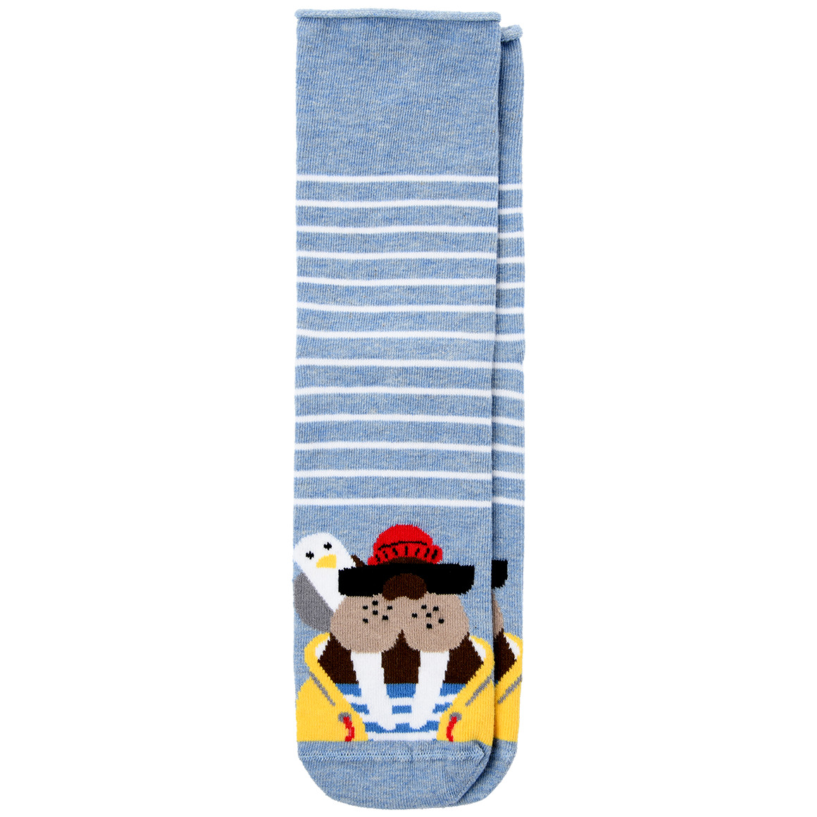Gina Benotti 1 Paar Damen Socken mit lustigem Motiv hellblau