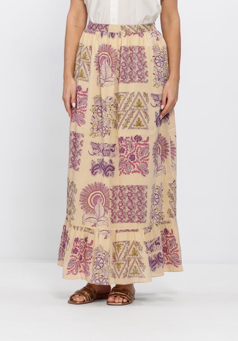 creme antik batik maxirok jane skirt