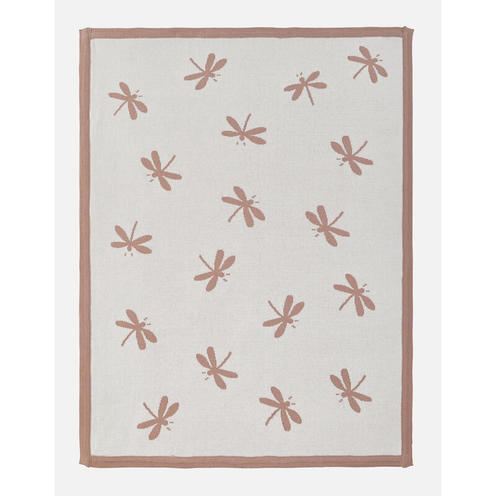 Popsie, Gigi & Louli Couverture Tricot 75x100cm Libellules coton bio - NOUKIE 'S