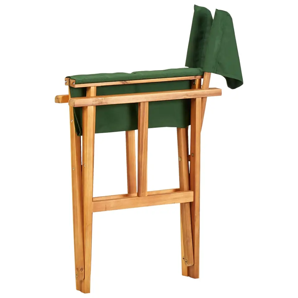 vidaXL - Regisseursstoelen - Groen - Hout - 2 stuks