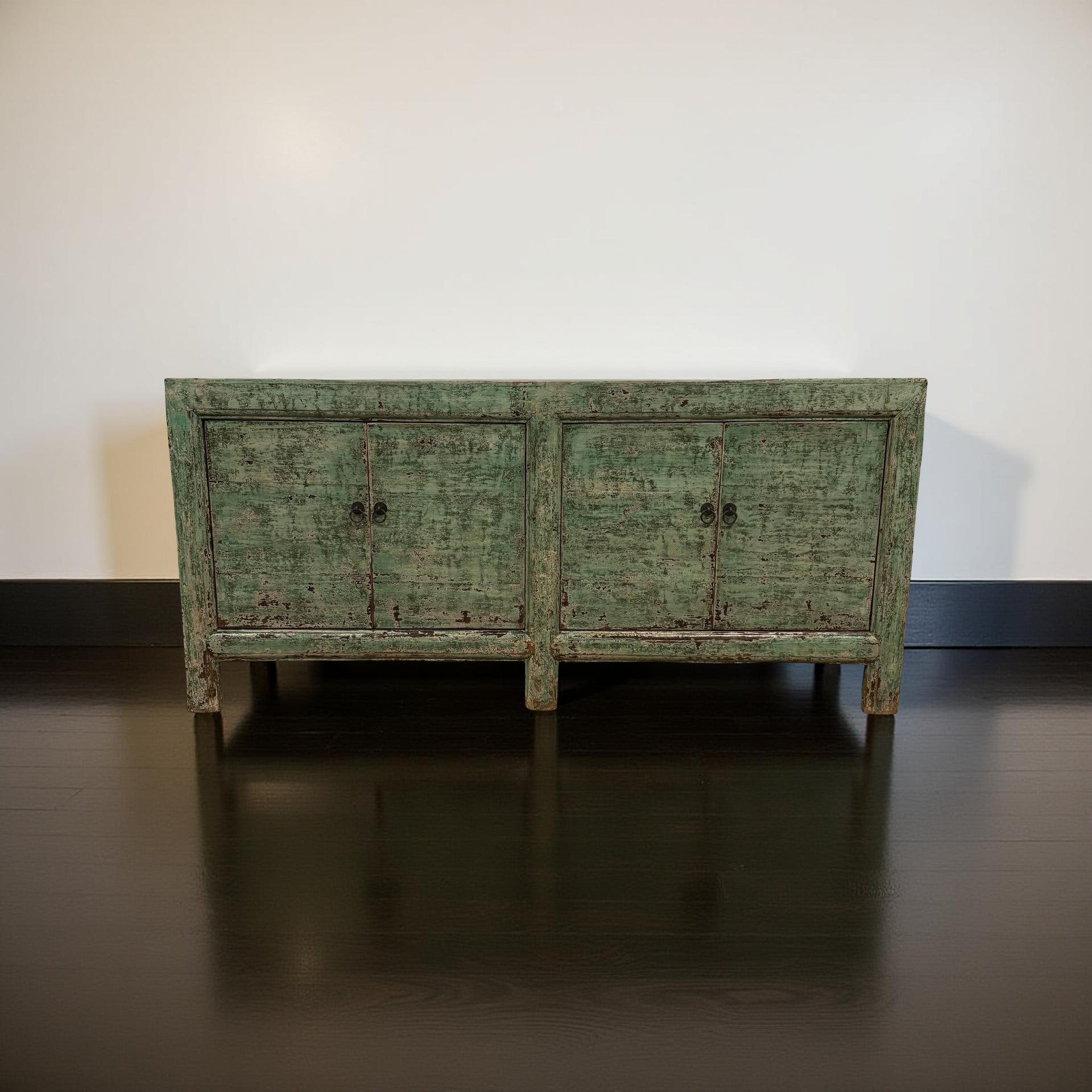 Dressoir 4deur groen uniek