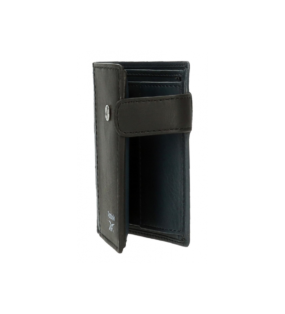Carteira Reebok Vertical Division com fecho de clique, azul marinho