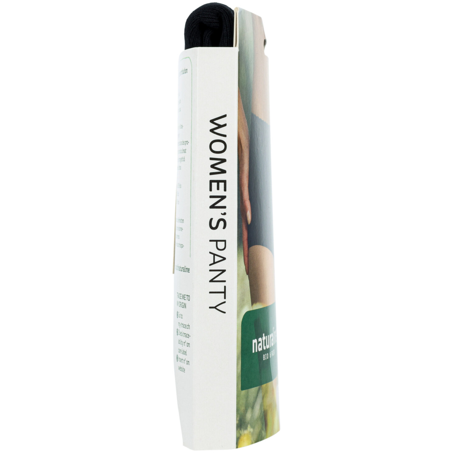 Naturaline Texti lDamen Panty schwarz L