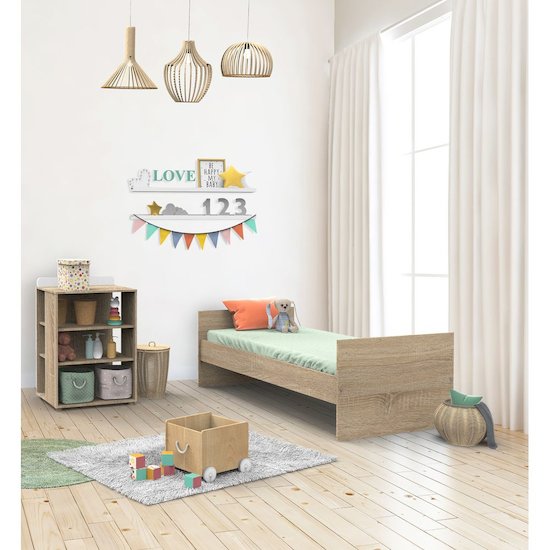 Nova new lit combiné évolutif 60x120   Blanc lin        de               Sauthon Baby's Sweet Home