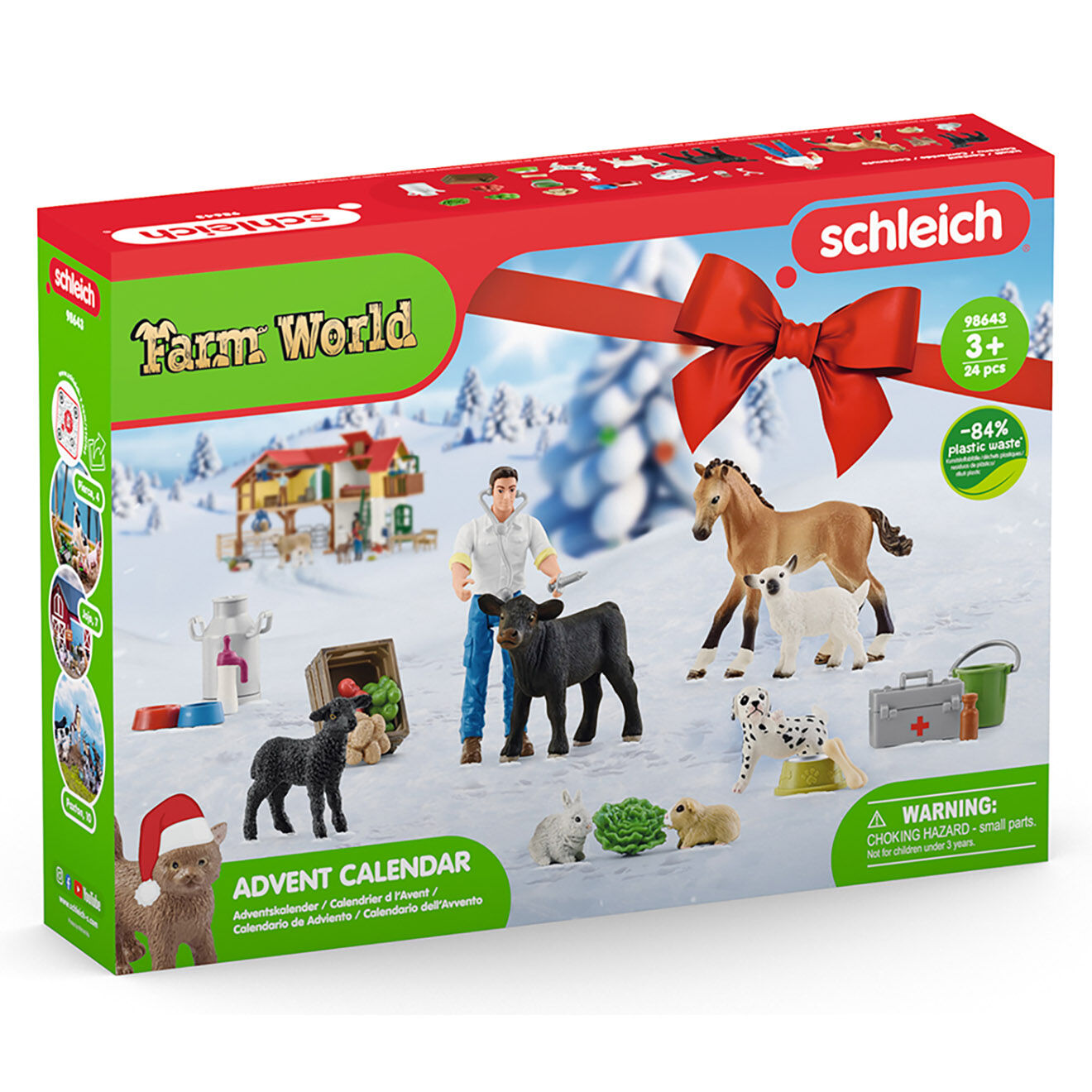 Schleich Calendrier de l'Avent Farm World Exclusif multicolore