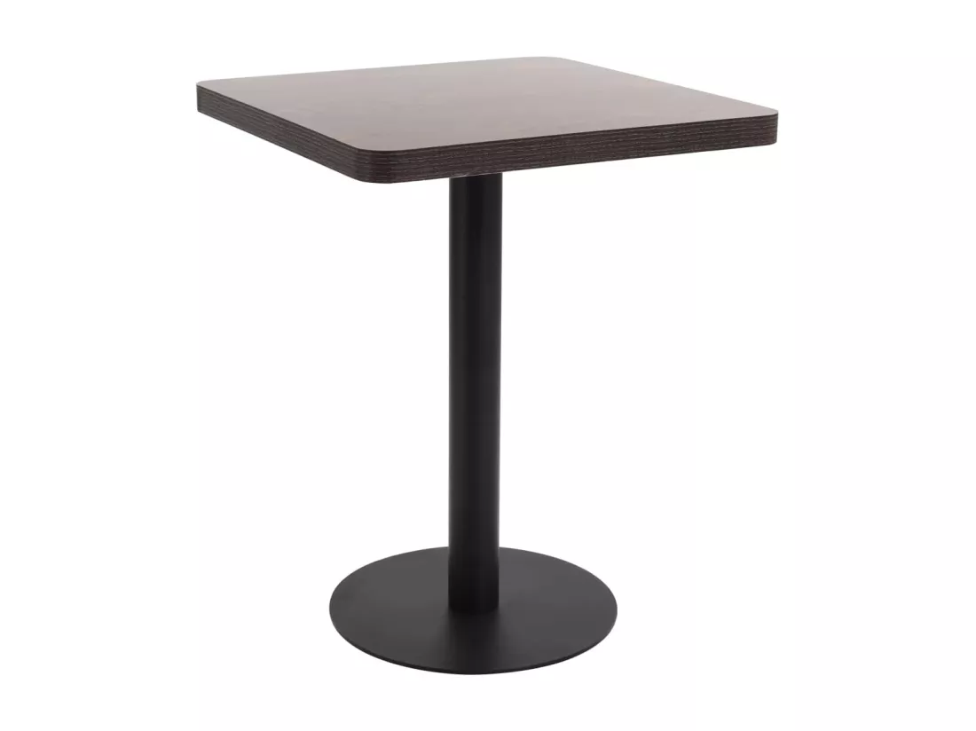Table de bistro Marron foncé 60x60 cm MDF