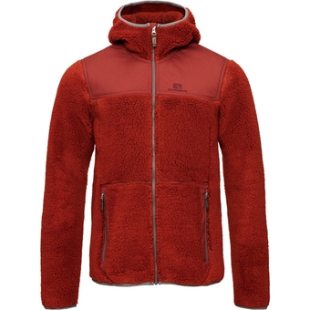 Elevenate Glacier Pile Hood Fleecejacke Rooibos Herren
