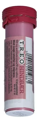 Treo Hindbær 500 50mg - 10 brusetabletter