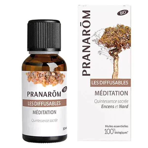 Mistura de Óleos Essenciais Orgânicos para Meditação Pranarôm Difusables 30ml
