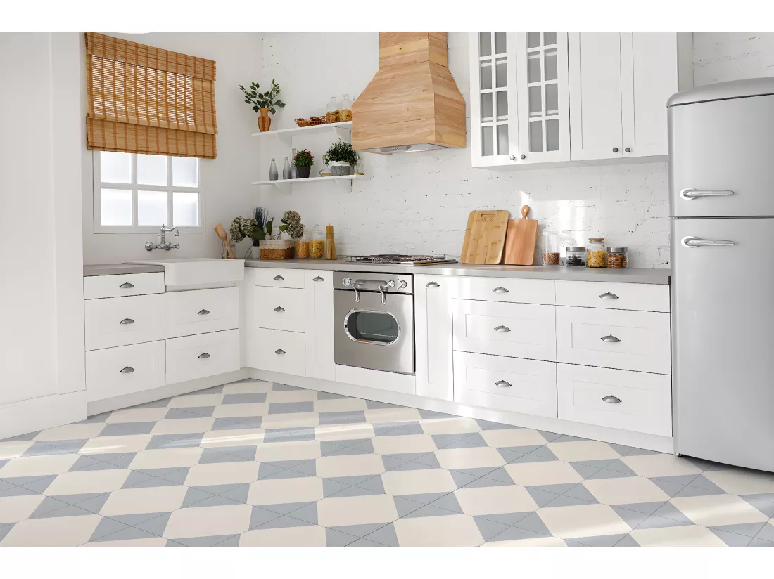 Carreaux autocollants PVC, Carrelage PVC adhésif - 9x30x30 - Diamant