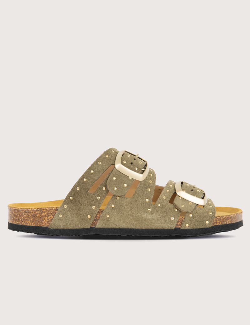 PLAKTON SANDALES FEMME 717 EVA KAKI CLAIR