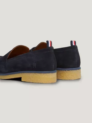 Mocassins de camurça com monograma TH