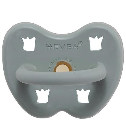 Hevea Schnuller - 3-36 mt. - Naturgummi - Gorgeous Grey m. Krone