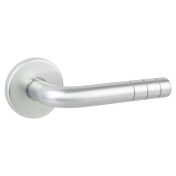 Gamma deurkruk set New York rond rozet aluminium