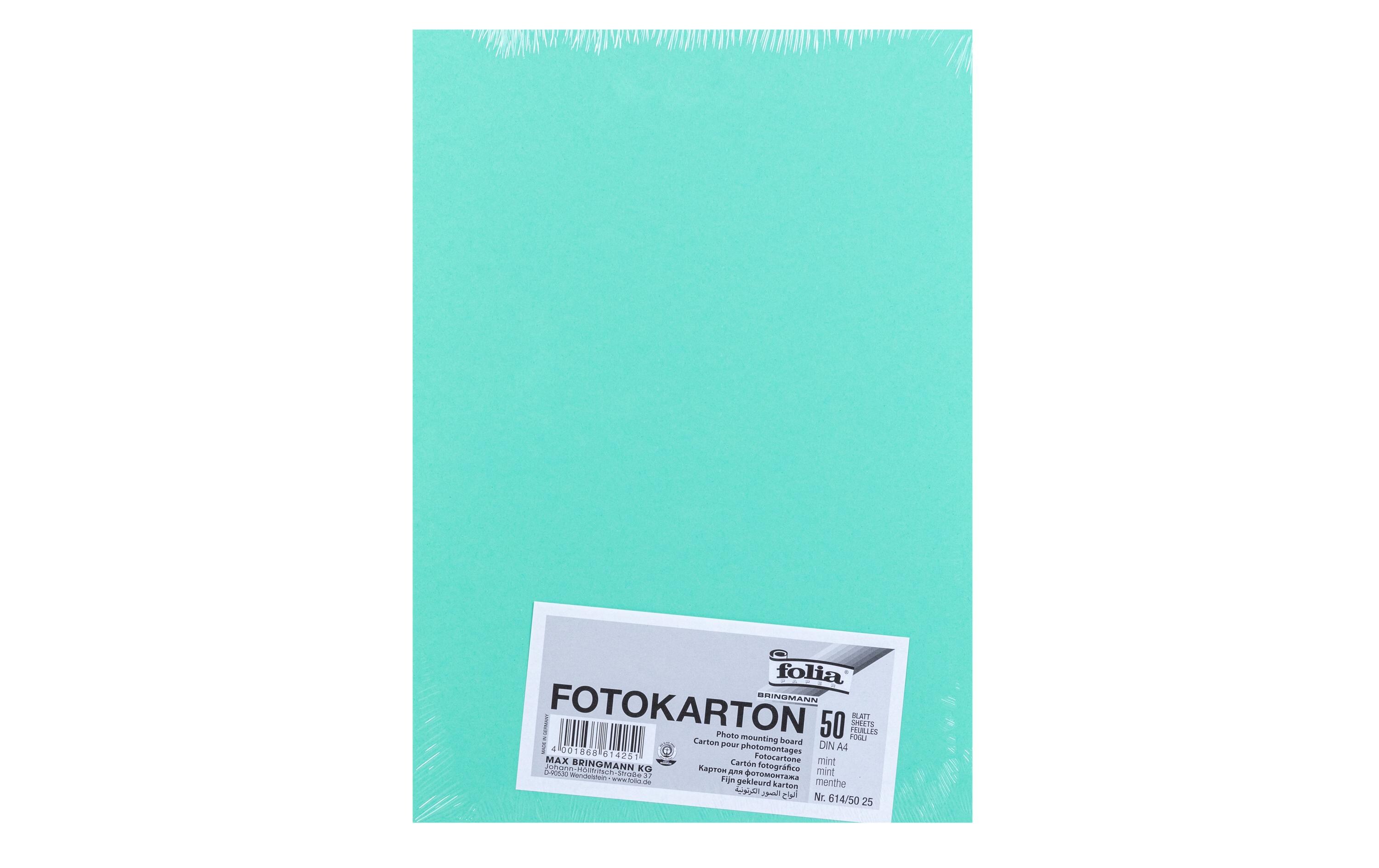 Fotokarton A4, 300 g/m², 50 Blatt, MintFotokarton zum Basteln oder Gestalten