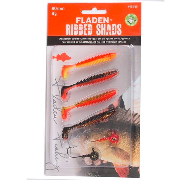 Fladen Soft lure assortment Ribbed Shad