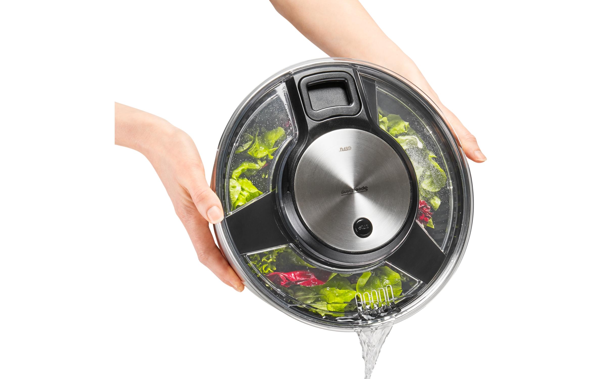 Salatschleuder Speed Wing 27 cm, Schwarz/Silber mattSchleuder für Salat