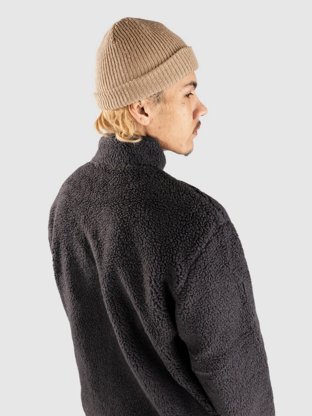 RVCA Westwood Snap Fleece Jacket dark khaki
