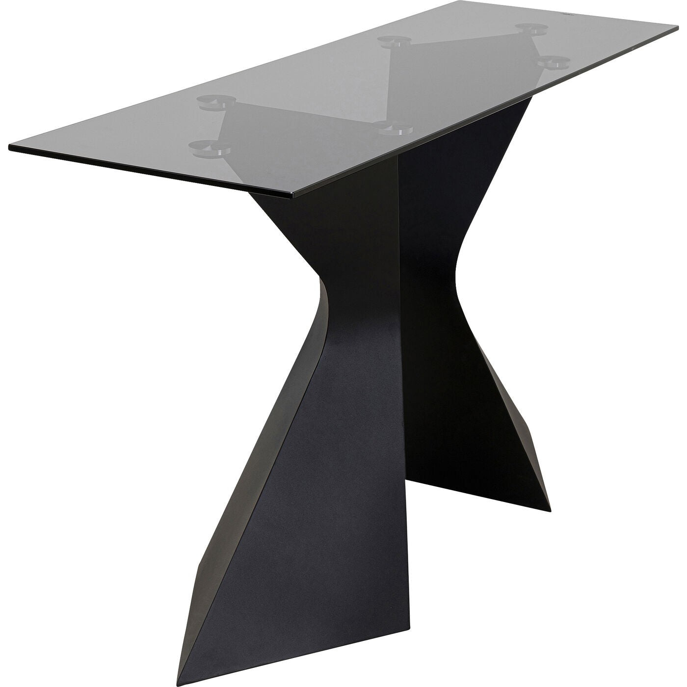 Kare Design Gloria Sidetable 140 Cm Zwart Glas