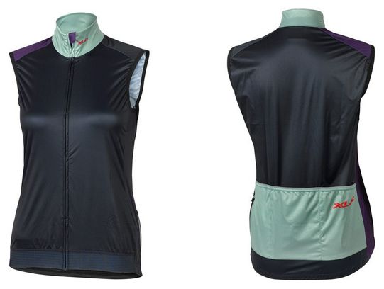 Veste Coupe Vent XLC JE-W07 Bleu Foncé Vert Menthe Lilas