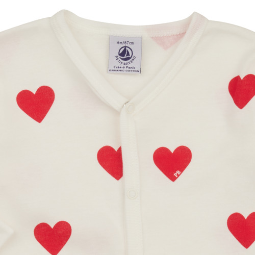 Petit Bateau - A00E901 - Blanc / Rouge