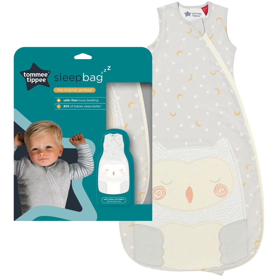 Tommee Tippee Babyschlafsack Original-Grobag 1.0 TOG schlafender Olli