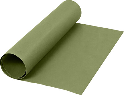 Læderpapir - Ensfarvet - 350 G - Grøn - 50X100 CM