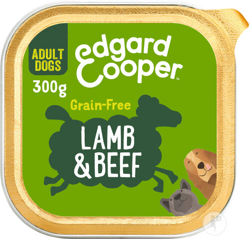 Edgard & Cooper Barquette Pâté Pour Chiens Adultes Agneau & Bœuf 300g