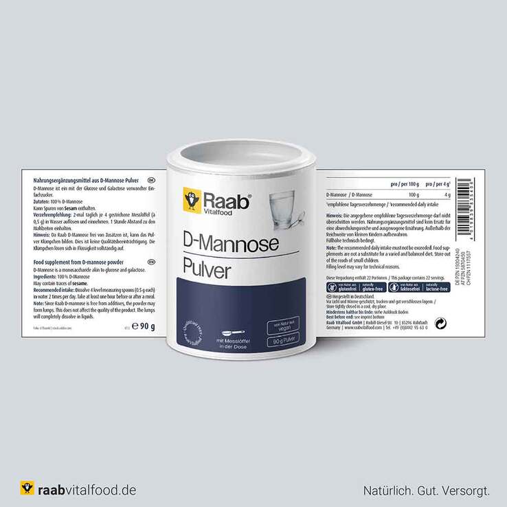 Raab Vitalfood D-Mannose Pulver, 90 g