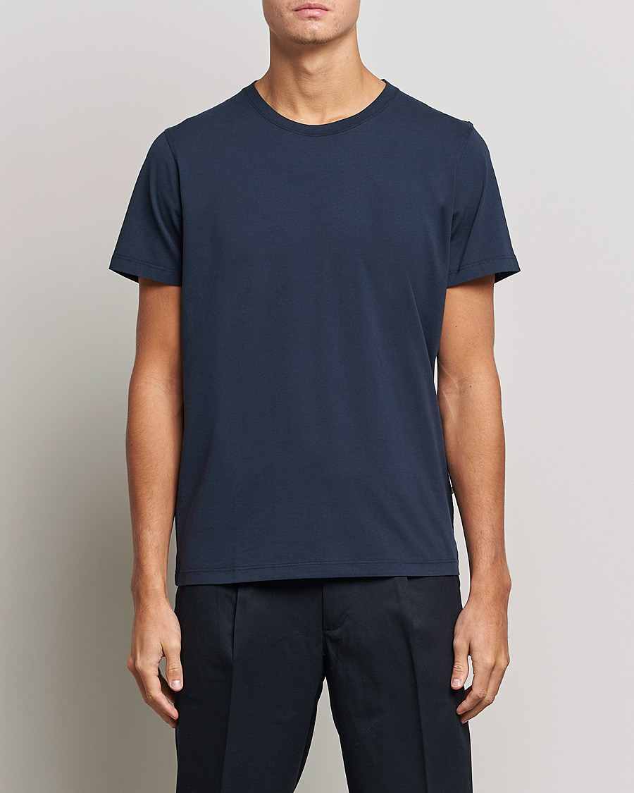 NN07 Pima Crew Neck Tee Navy Blue