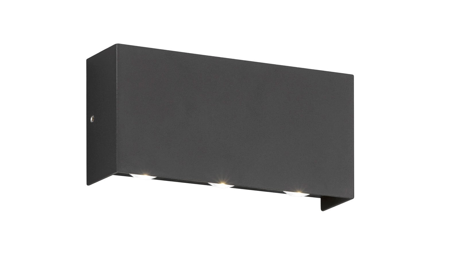Fischer & Honsel LED-Wandleuchte Nairobi 6x LED 1,5 W inkl., schwarz,Acryl satiniert