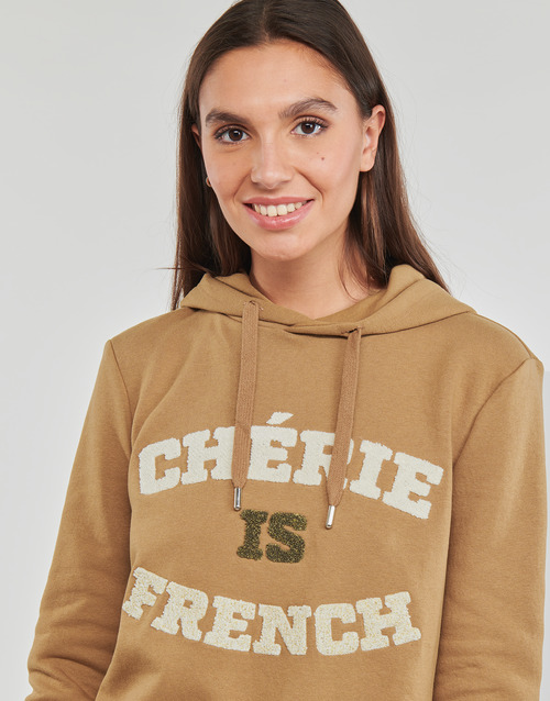 Only - ONLJENNI L/S FENCH HOOD CS SWT - Marron