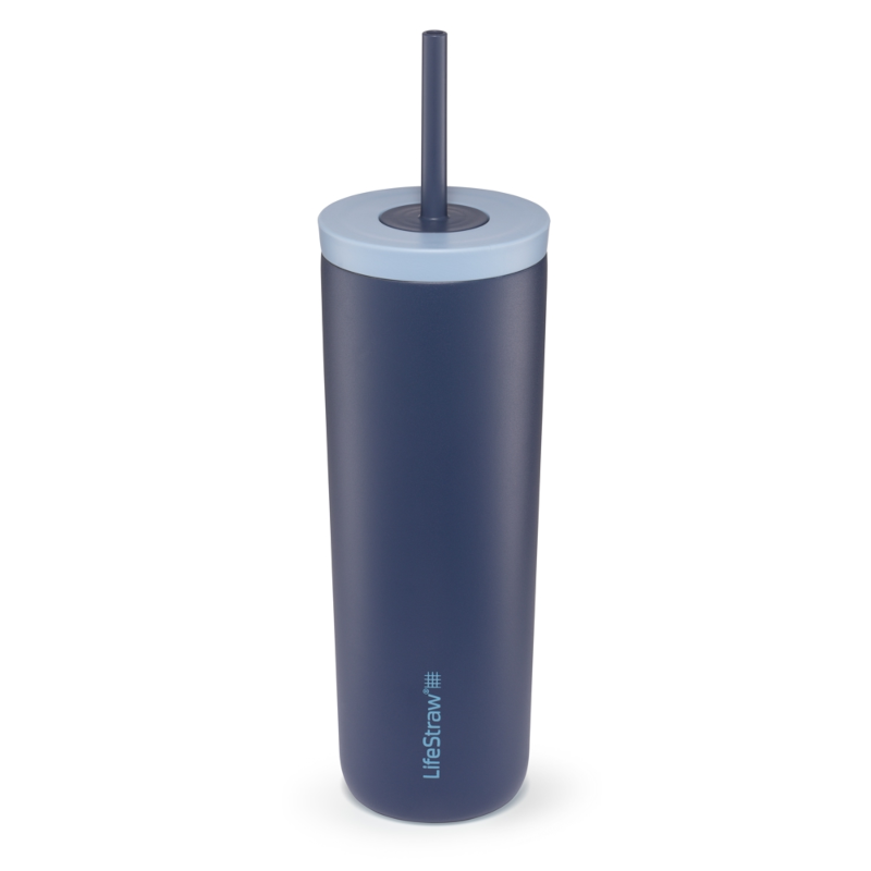 LifeStraw Go Tumbler 500 ml RVS waterfilterfles - Dark Blue