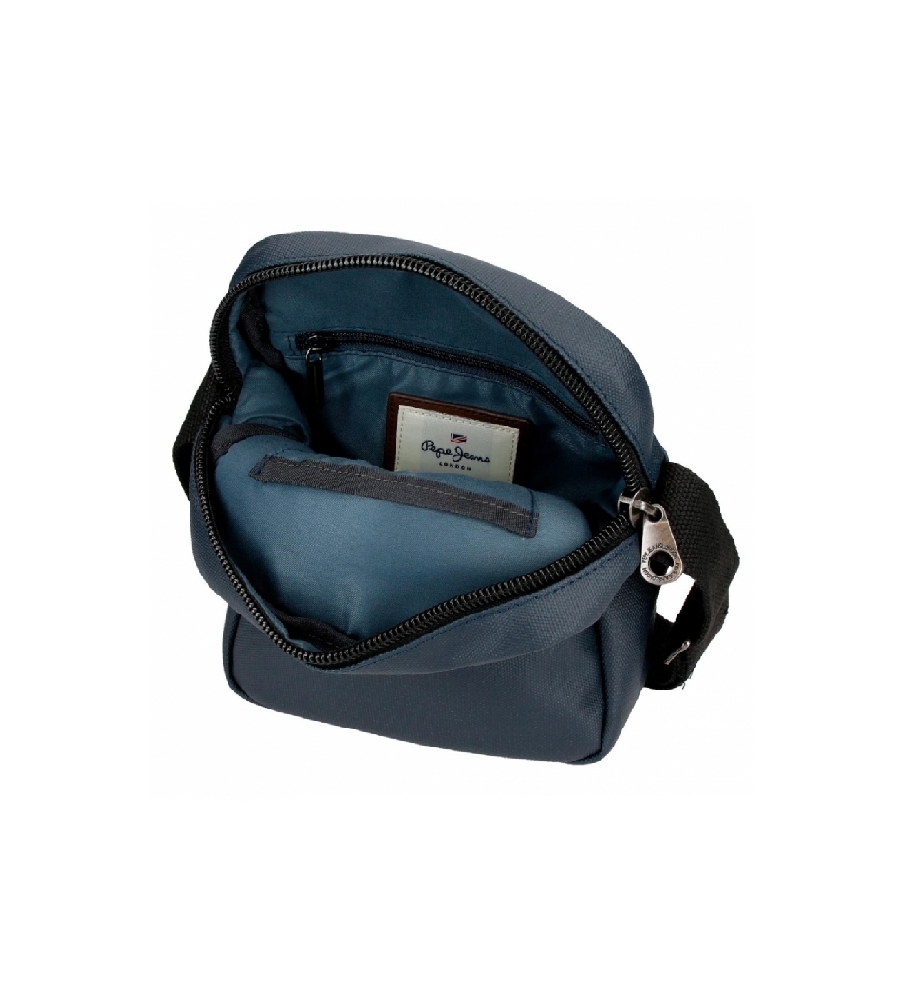 Bolsa de ombro Pepe Jeans Court, azul marinho - 17x22x6cm -