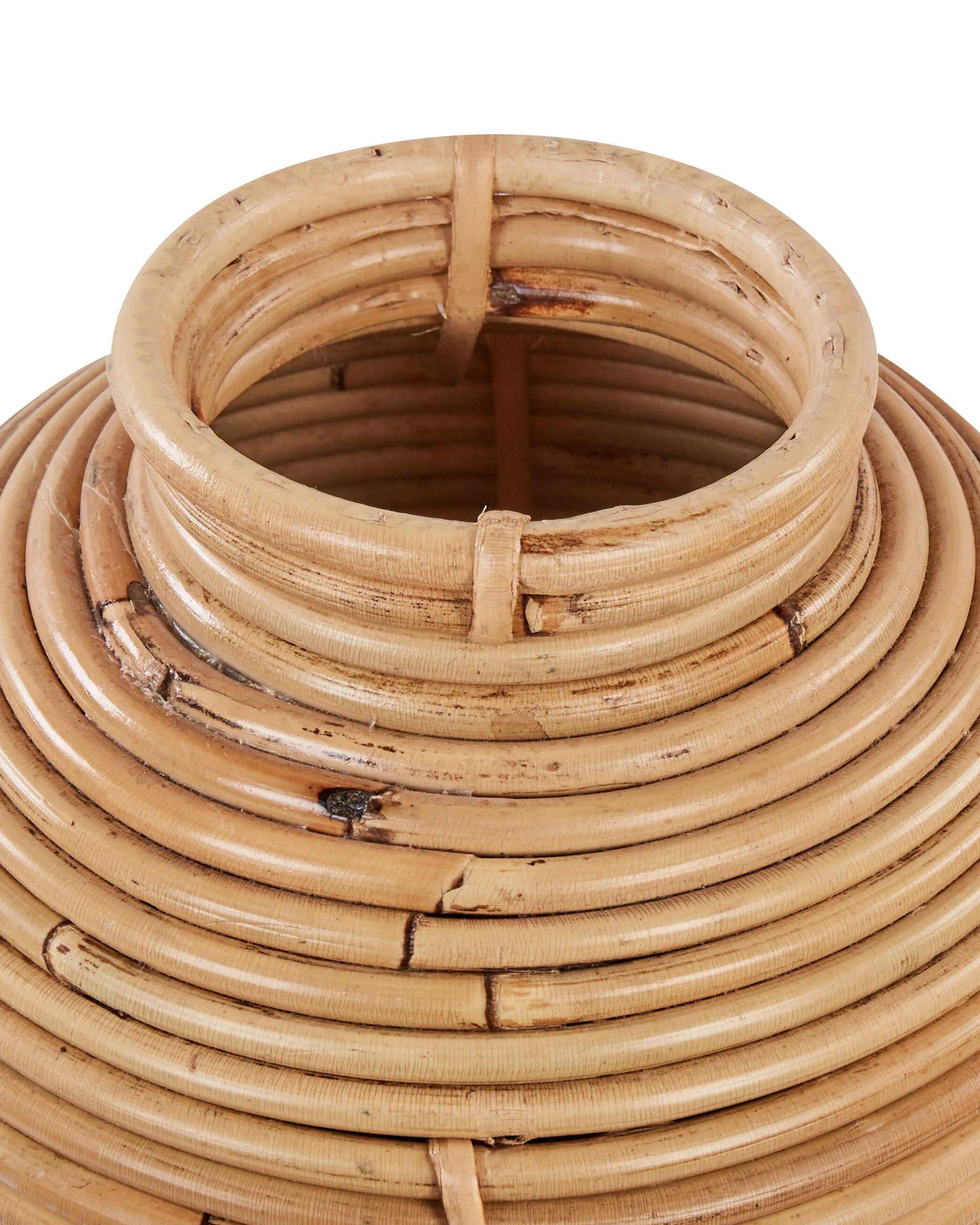 Decoratieve vaas ELATIA Rotan 50 cm Natuurlijk