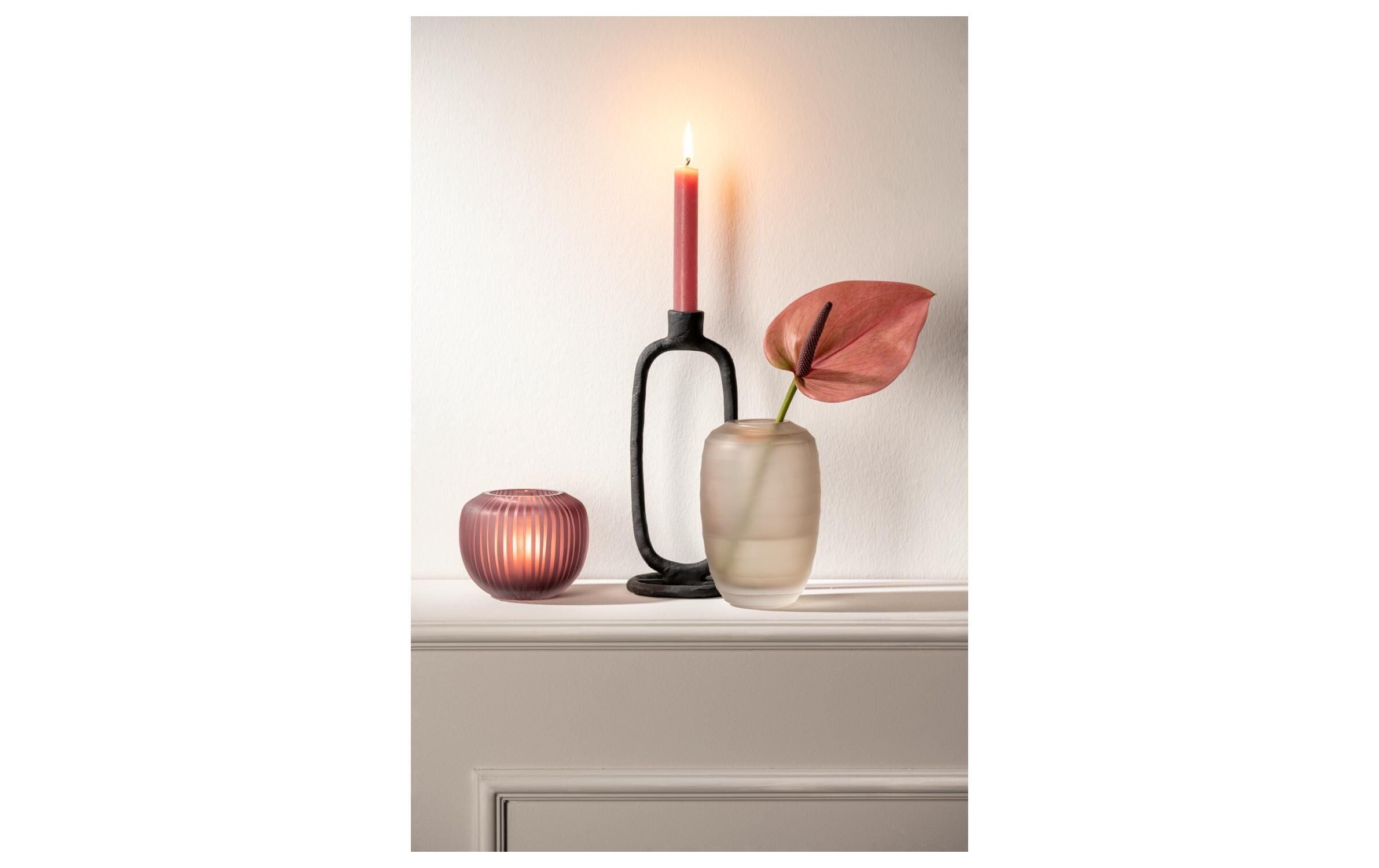 Vase Bellagio 10 cm, BerryHandgemachte Blumenvase