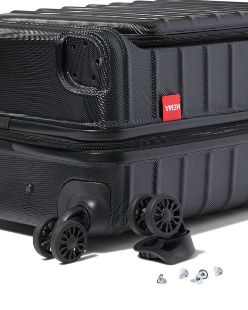 valise avec compartiment sur le devant ABS 35x25x55 noir