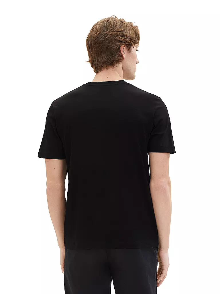 TOM TAILOR T-Shirt schwarz