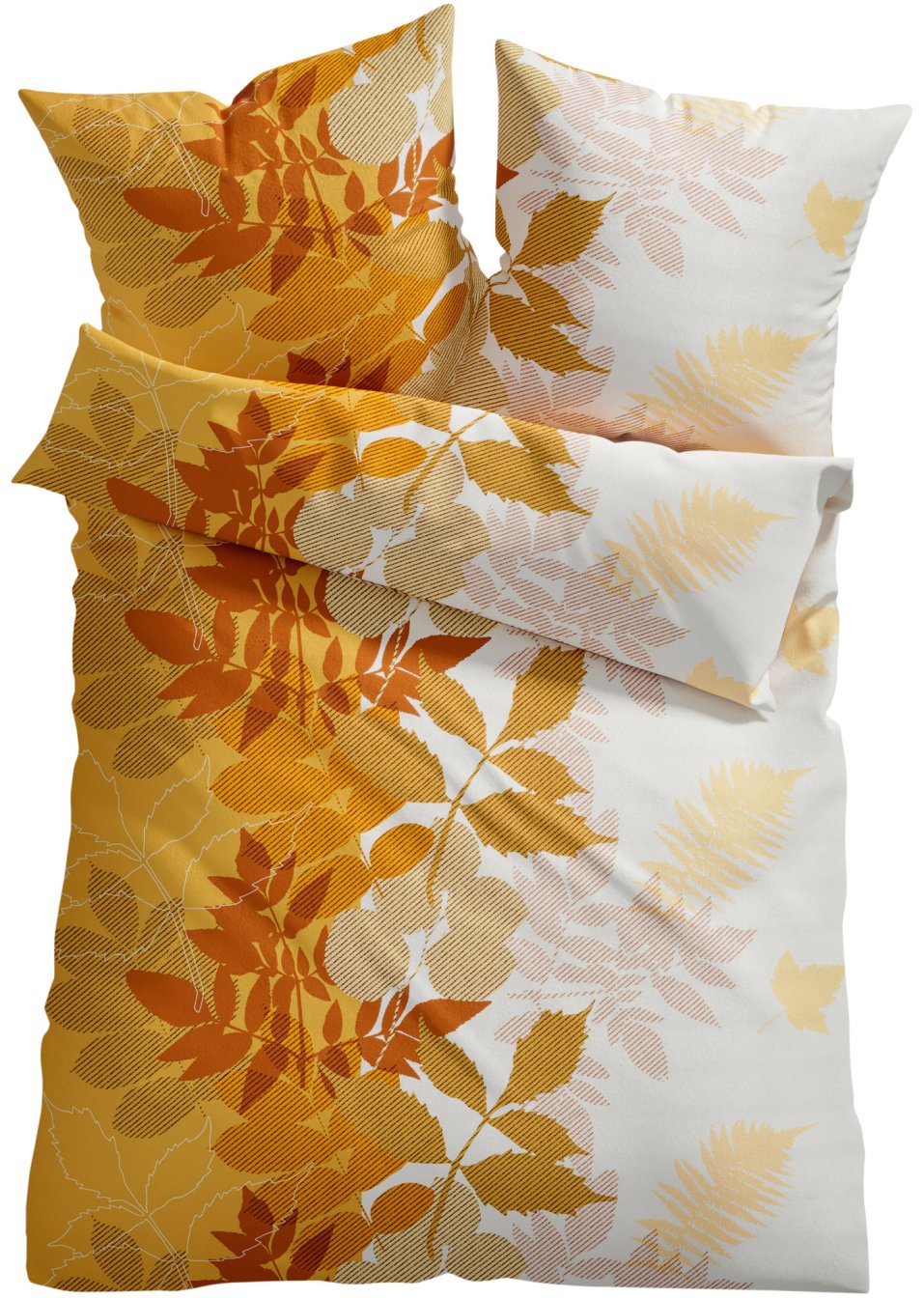 Parure de lit avec feuilles