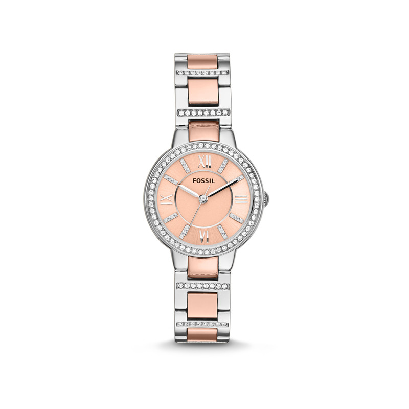 Montre Fossil femme acier doré rose