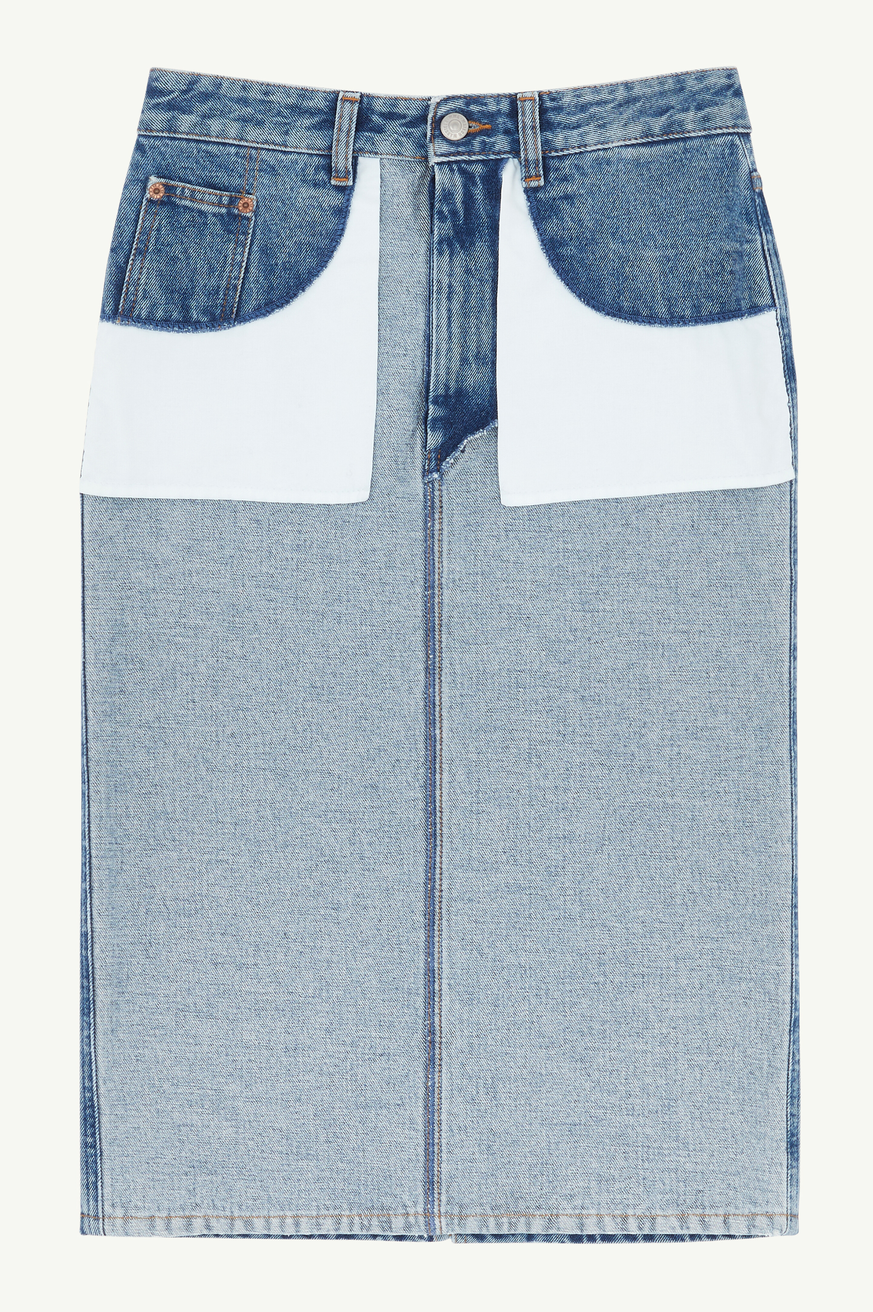 Jupe midi en denim