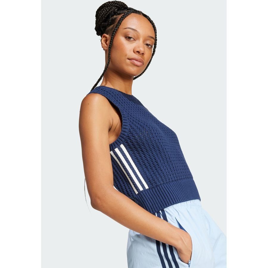 Adidas Original Veste sans manches maille Adicolor