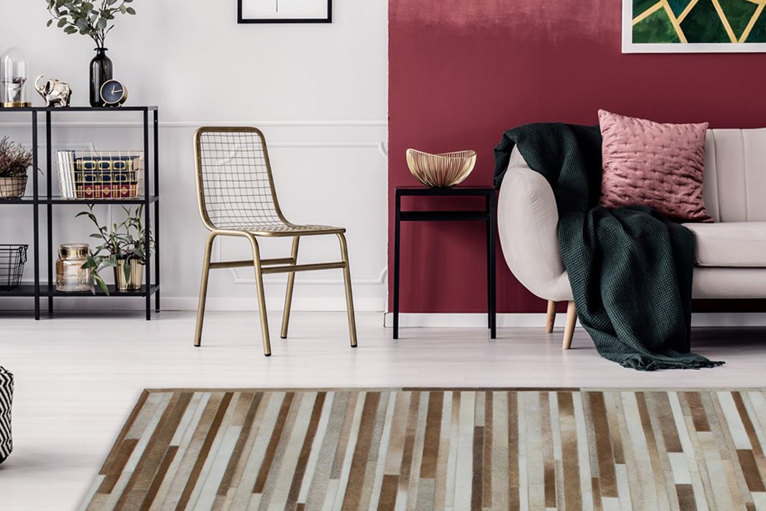 calo-deluxe Fellteppich »Dakota 1120« rechteckig 8 mm Höhe echtes Rinderfell, Wohnzimmer