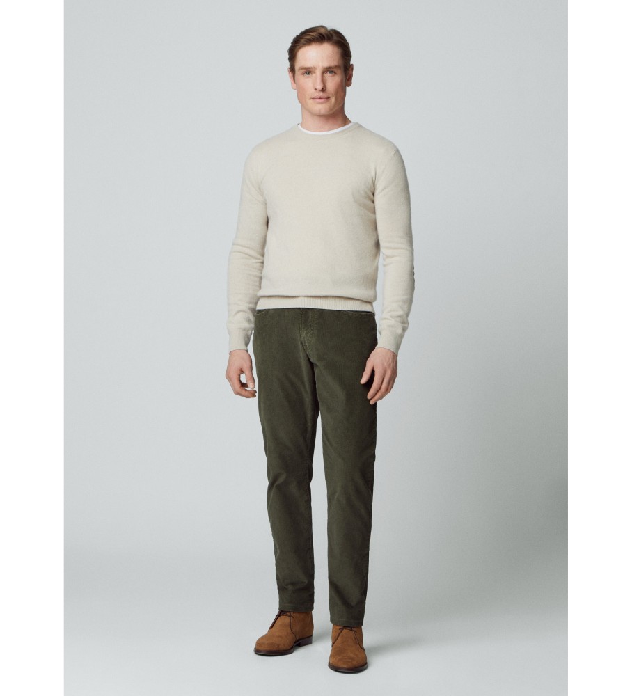 Hackett Jersey Merino Cash Mix branco