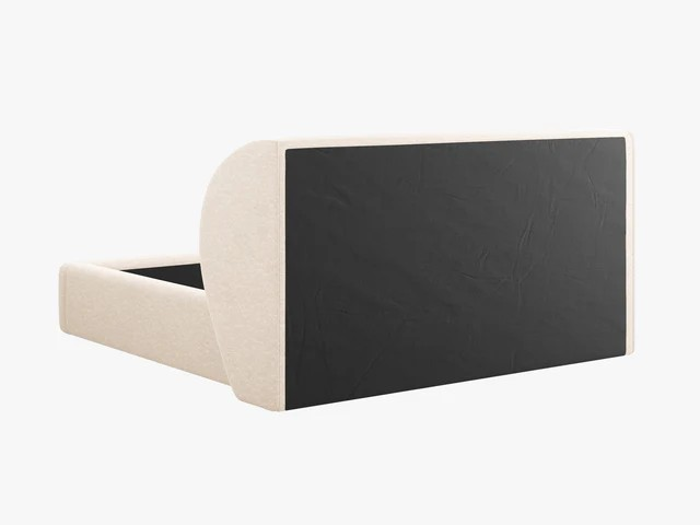 Micadoni Bedframe Miley met Opbergruimte - 200 x 200 cm - Chenille - CrÃ¨me