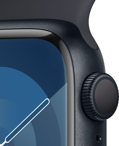 Apple Watch Series 9 41mm Midnight Aluminium Sportband S/M